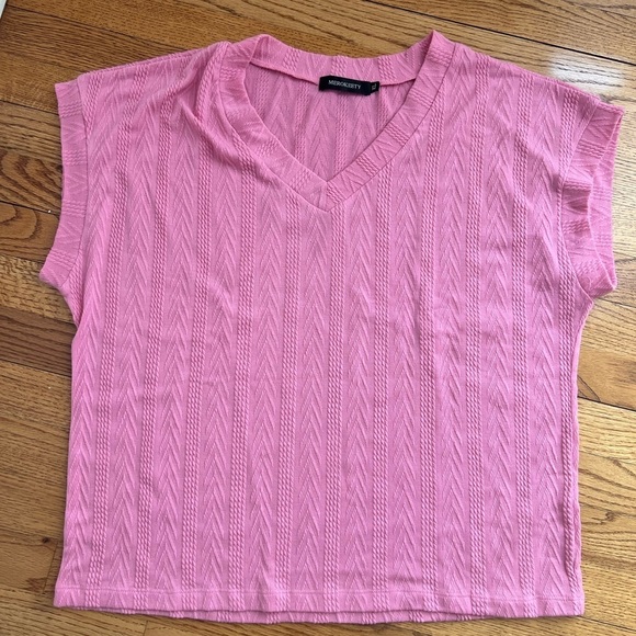 Merokeety Women's Pink Textured Loungewear Set Size XL - Picture 4 of 5